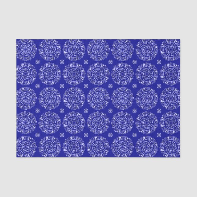 Sapphire Mandala Tissue Paper (Front)