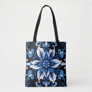 sapphire mandala tote bag
