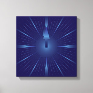 sapphire minute canvas print