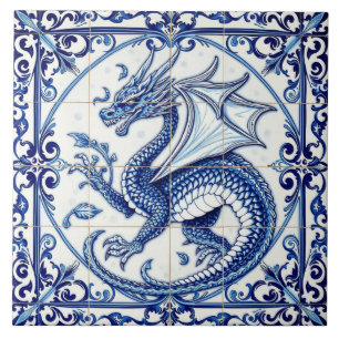 sapphire moon dragon tile
