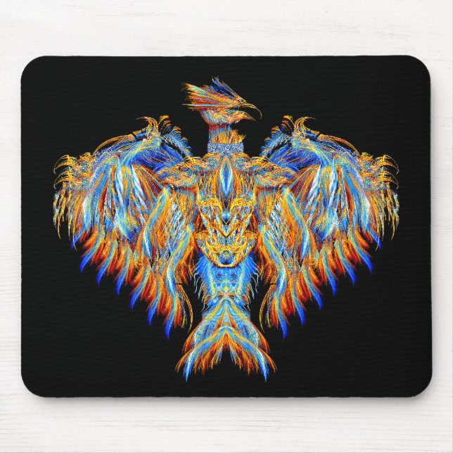 Sapphire Phoenix Mouse Mat (Front)