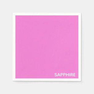 Sapphire pink colour name napkin