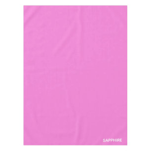 Sapphire pink colour name tablecloth