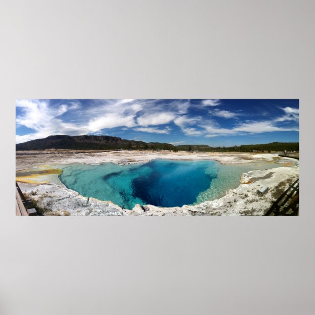 Sapphire Pool Yellowstone National Park Poster (Front)