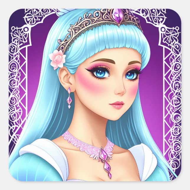 Sapphire Princess Sticker Design (Front)