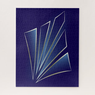 Sapphire Rays Jigsaw Puzzle