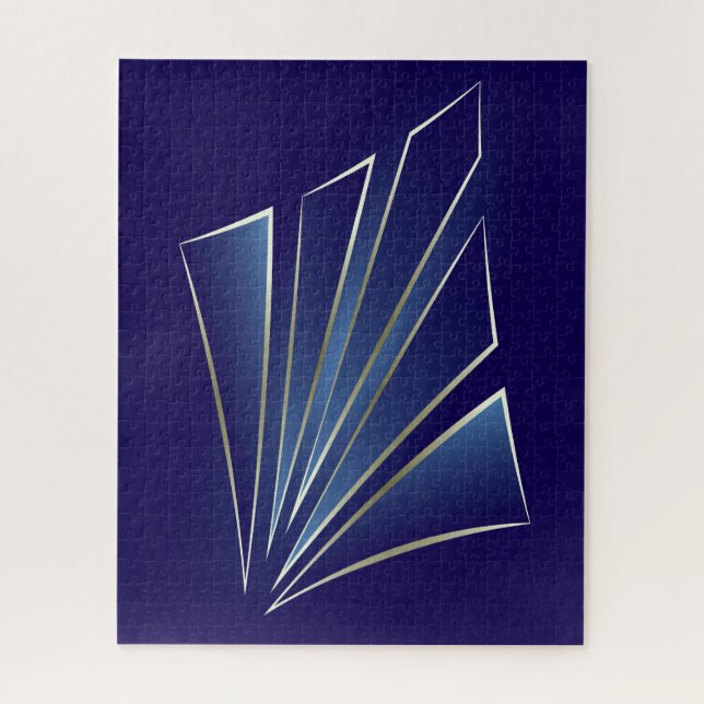 Sapphire Rays Jigsaw Puzzle (Vertical)