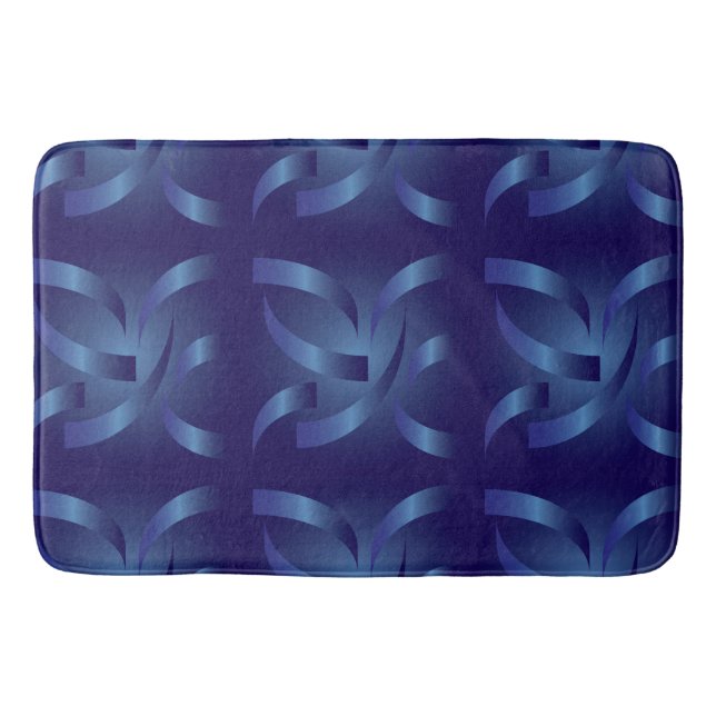 sapphire ribbons bath mat (Front)