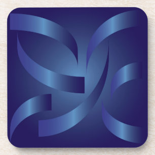 sapphire ribbons coaster