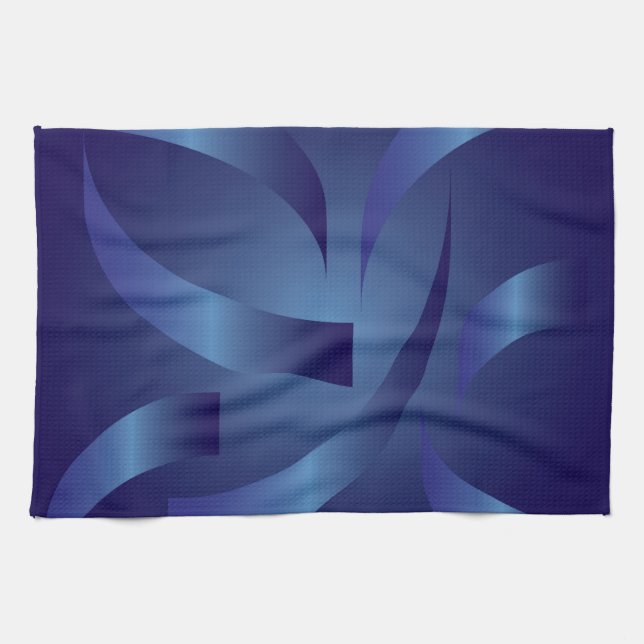 sapphire ribbons tea towel (Horizontal)