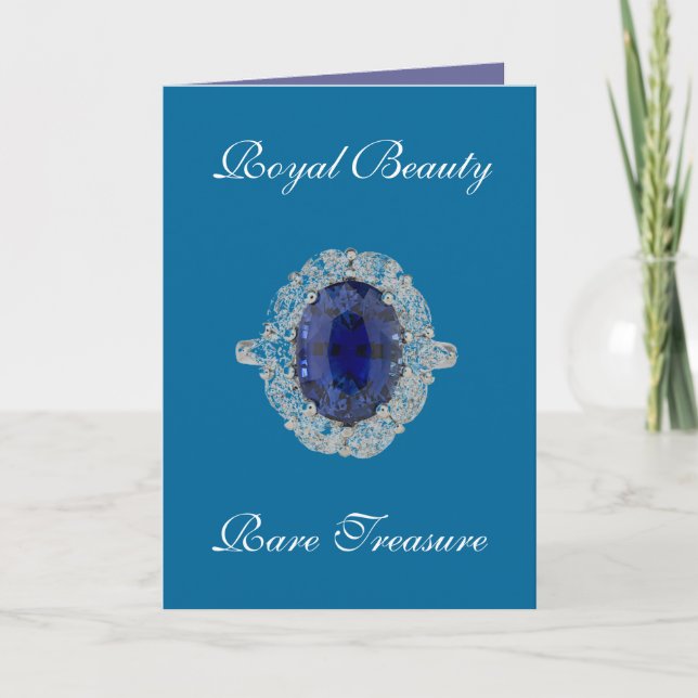 Sapphire Ring Royal Beauty Card (Front)