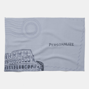 Sapphire Roman Kitchen Towel