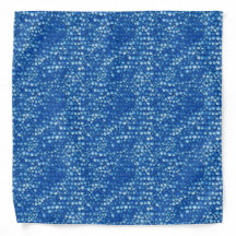 Sapphire Scale Pattern Bandanna