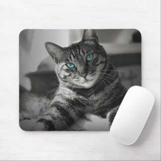 Sapphire Soul - Silent Look Fine Art Mouse Pad