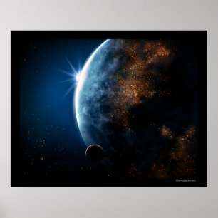 Sapphire Sphere Poster