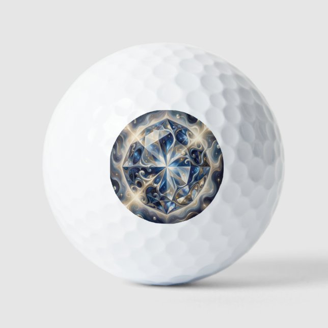 Sapphire – The Stone of Truth and Wisdom´3 Golf Balls (Front)