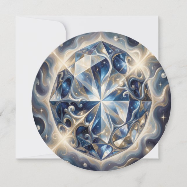 Sapphire – The Stone of Truth and Wisdom´3 Holiday Card (Front)