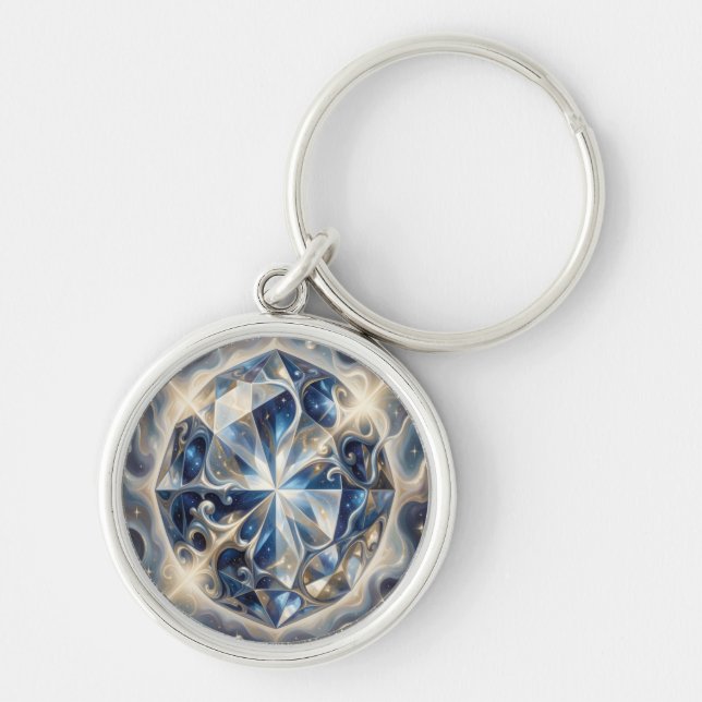 Sapphire – The Stone of Truth and Wisdom´3 Key Ring (Front)