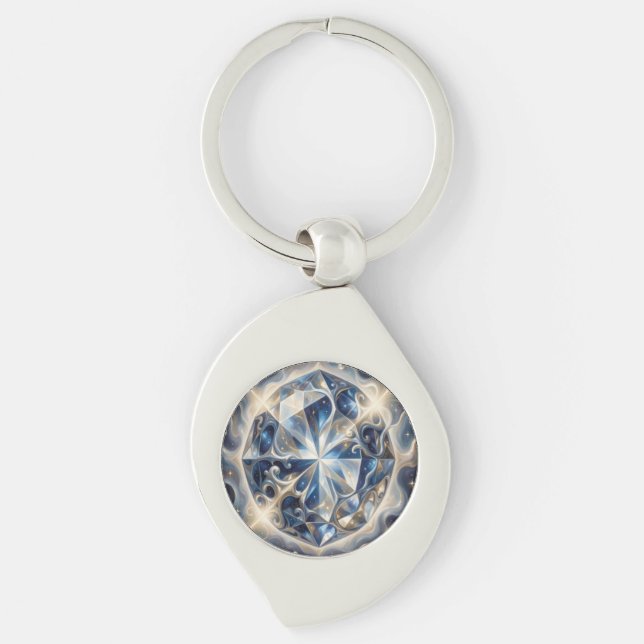 Sapphire – The Stone of Truth and Wisdom´3 Key Ring (Front)