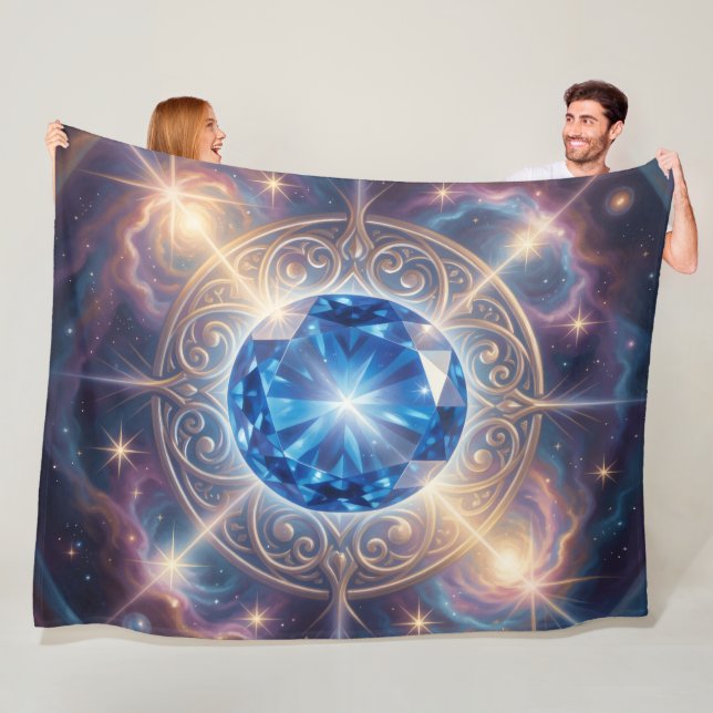 Sapphire – The Stone of Truth and Wisdom´6 Fleece Blanket (In Situ)