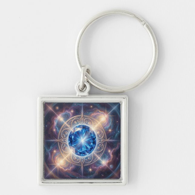 Sapphire – The Stone of Truth and Wisdom´6 Key Ring (Front)