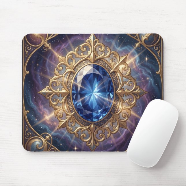 Sapphire – The Stone of Truth and Wisdom´6 Mouse Mat (With Mouse)