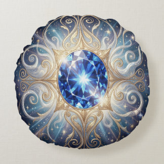 Sapphire – The Stone of Truth and Wisdom Round Cushion