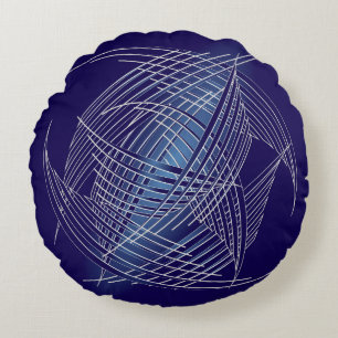 Sapphire threads sphere round cushion