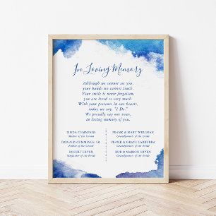 Sapphire Tide Wedding Memorial Sign