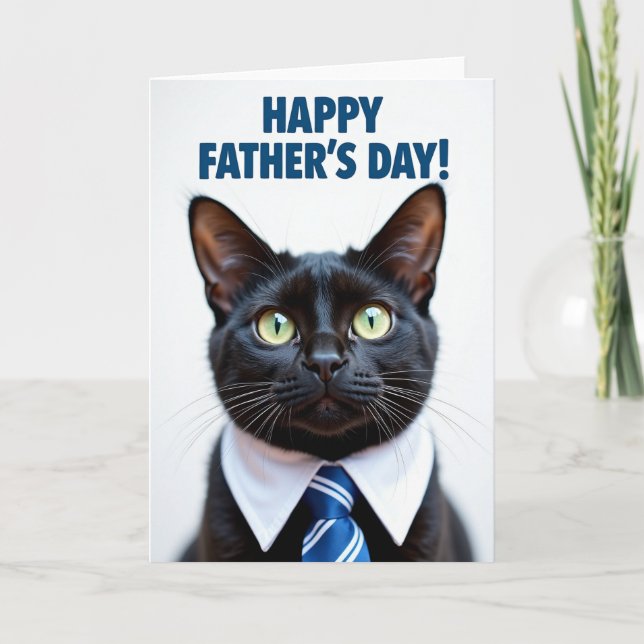 Sapphire Tie Fathers Day Card (Front)