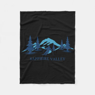 Sapphire Valley North Carolina Ski Resort Skiing S Fleece Blanket