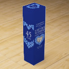 Sapphire wedding sparkle stones photo wine box