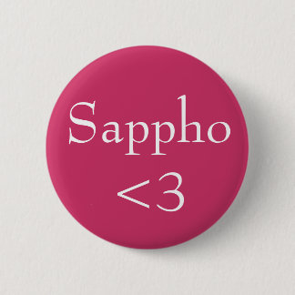 Sappho <3 6 cm round badge