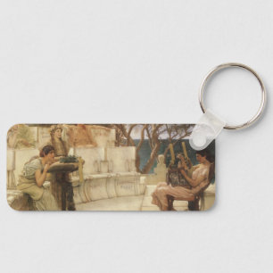 Sappho and Alcaeus by Sir Lawrence Alma Tadema Key Ring