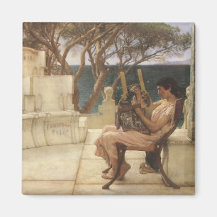 Sappho and Alcaeus by Sir Lawrence Alma Tadema Magnet