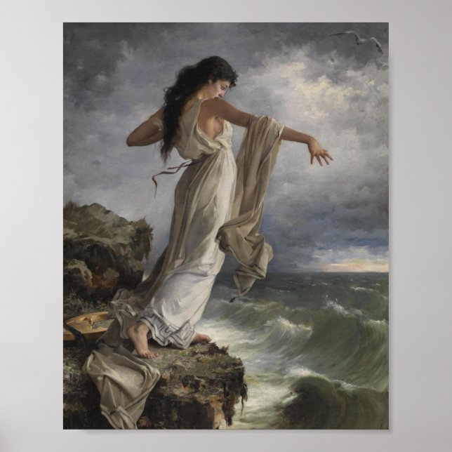Sappho By Miquel Carbonell I Selva (1854-1896) Poster (Front)