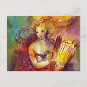 SAPPHO ,DANCE, MUSIC AND POETRY POSTCARD