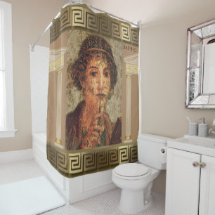 SAPPHO (Lesbian Poetess of Ancient Greece) Shower Curtain
