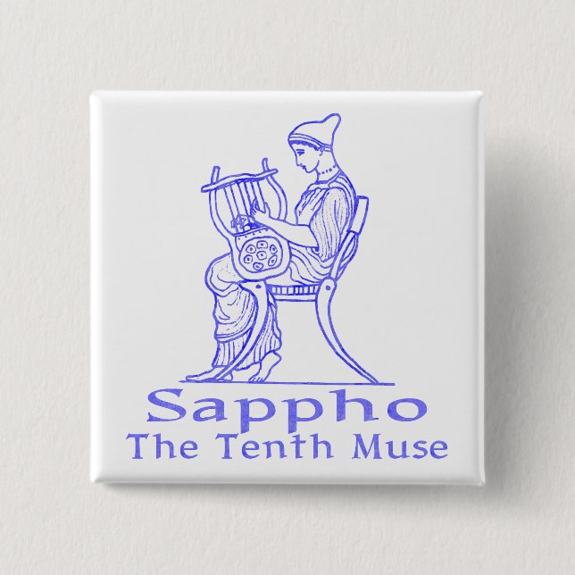 Sappho: The Tenth Muse 15 Cm Square Badge (Front)