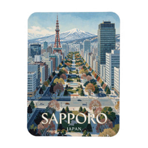 Sapporo Japan Odori Park Travel Magnet