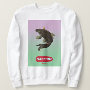Sapporo Japan Vintage style tourism poster Sweatshirt