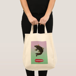 Sapporo Japan Vintage style tourism poster Tote Bag