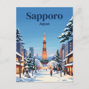 Sapporo, Japan, winter Postcard