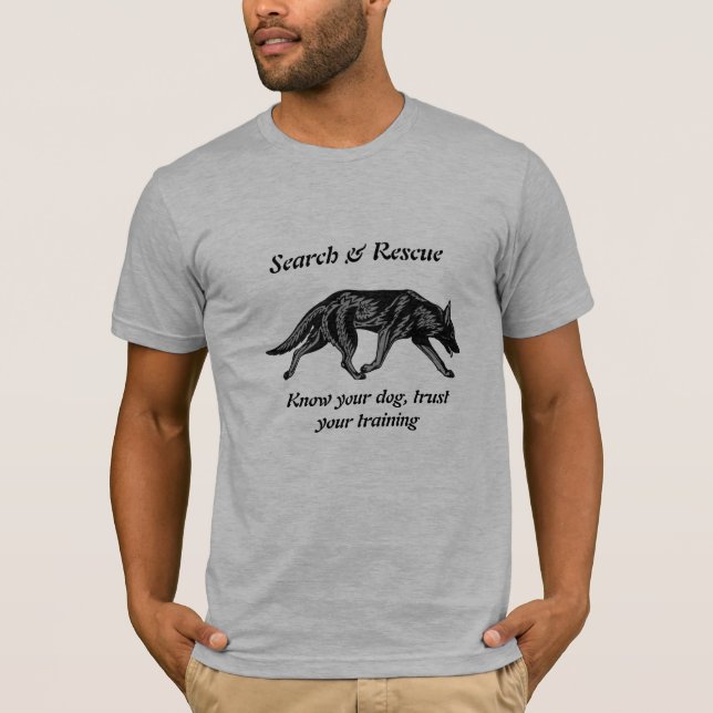 SAR German shepherd T-Shirt (Front)