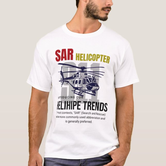 SAR Helicopter T-Shirt (Front)