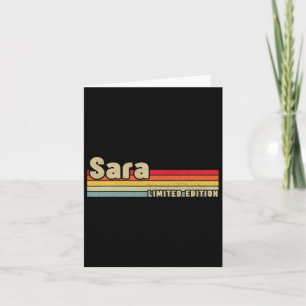 Sara Gift Name Personalised Birthday Fun Christmas Card