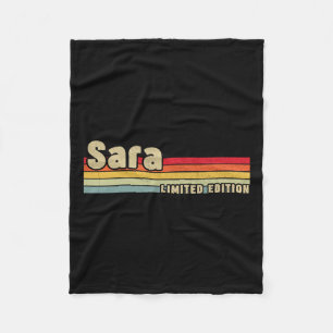 Sara Gift Name Personalised Birthday Fun Christmas Fleece Blanket