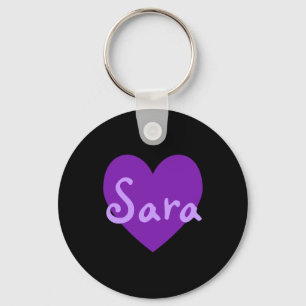 Sara in Purple Key Ring