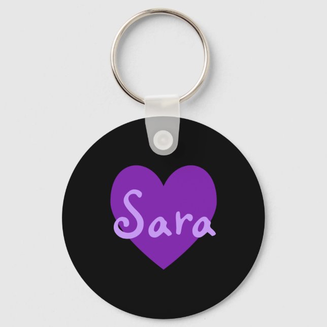 Sara in Purple Key Ring (Front)