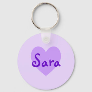 Sara in Purple Key Ring